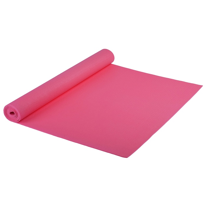 Коврик для йоги 173х61х0,3 см, цвет розовый